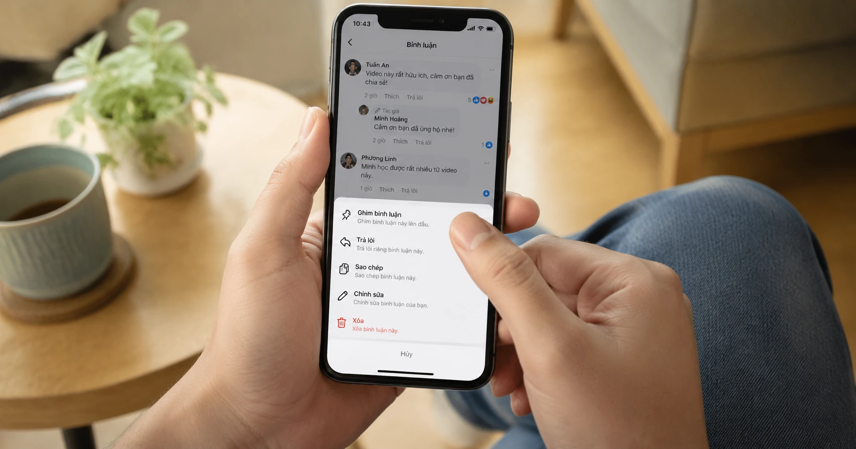 Cách ghim bình luận trên Facebook bằng iPhone: Hướng dẫn chi tiết và dễ thực hiện - image 3 Cách ghim bình luận trên Facebook bằng iPhone: Hướng dẫn chi tiết và dễ thực hiện - image 3